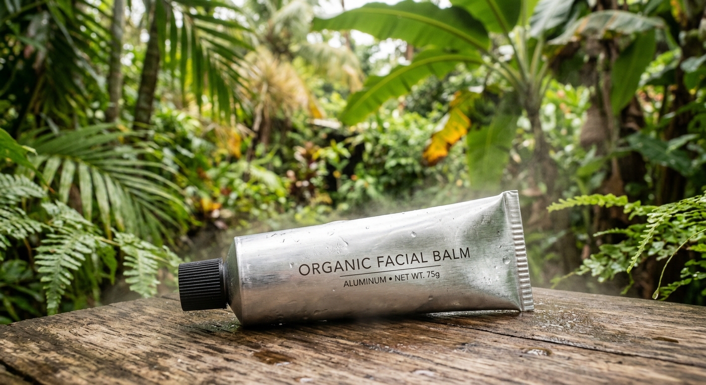 Aluminum collapsible tube in humid tropical setting demonstrating moisture resistance